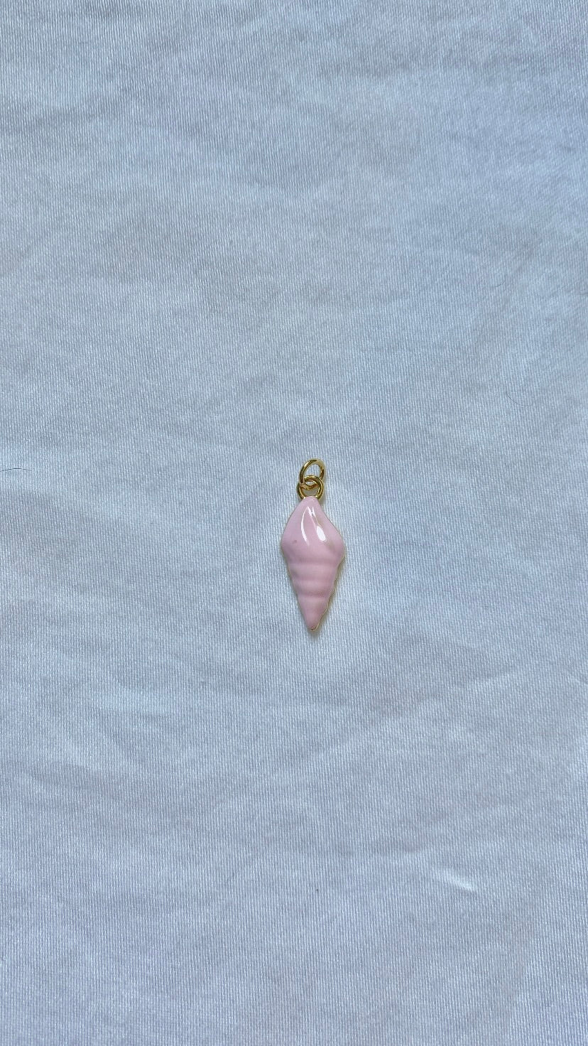 charm coquille rose