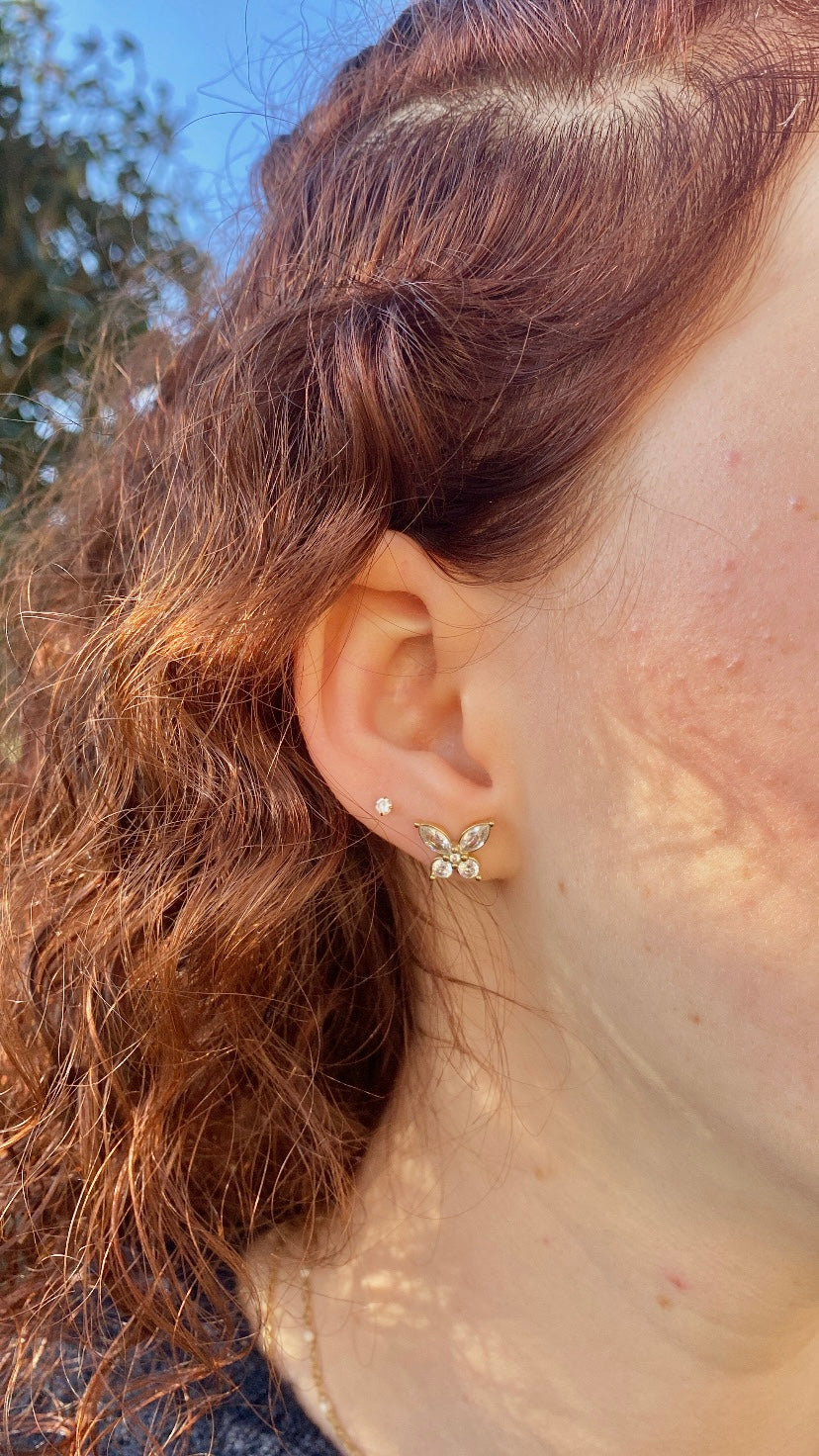 Boucles d’oreilles papillons
