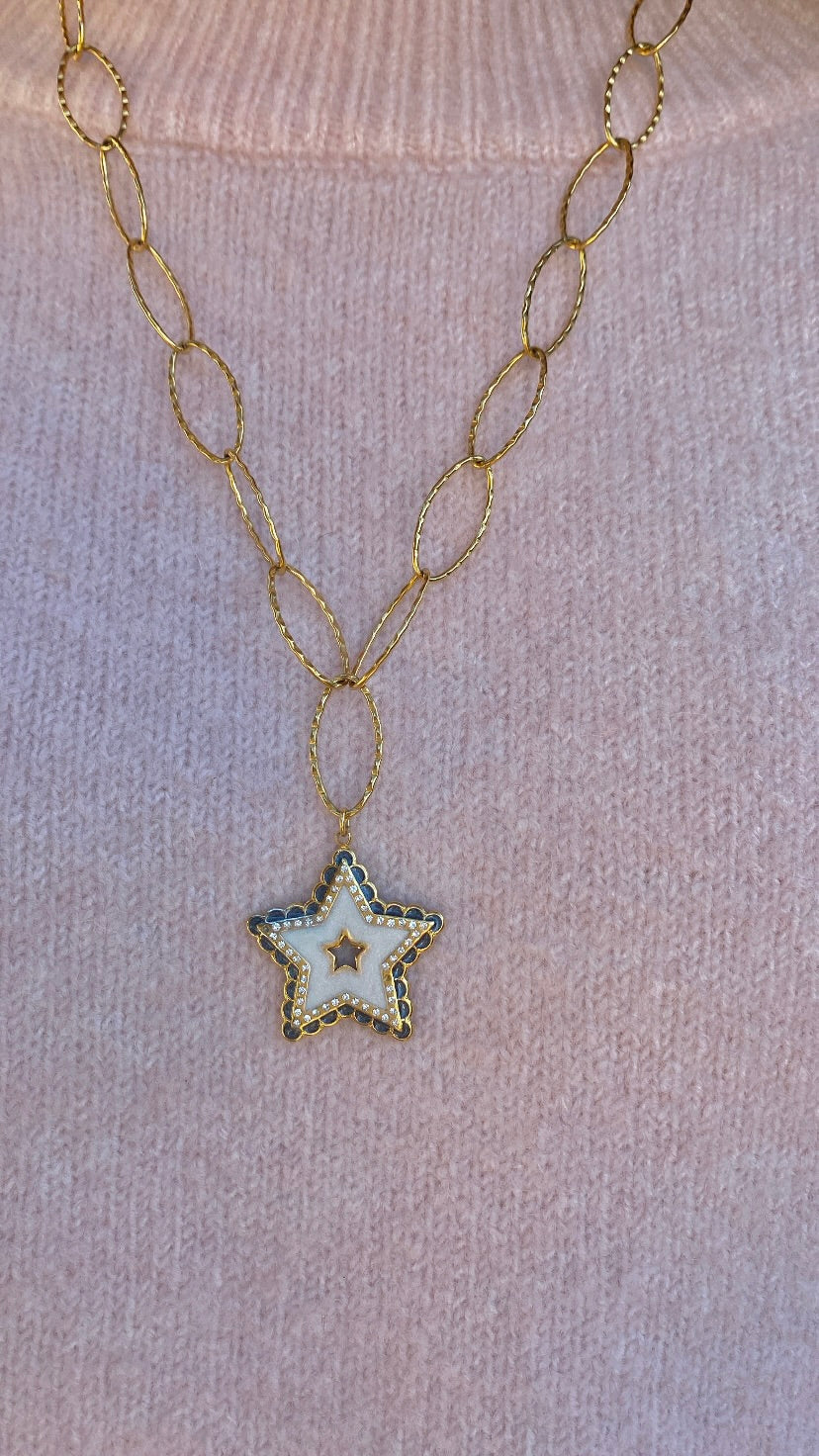 collier Star blanc