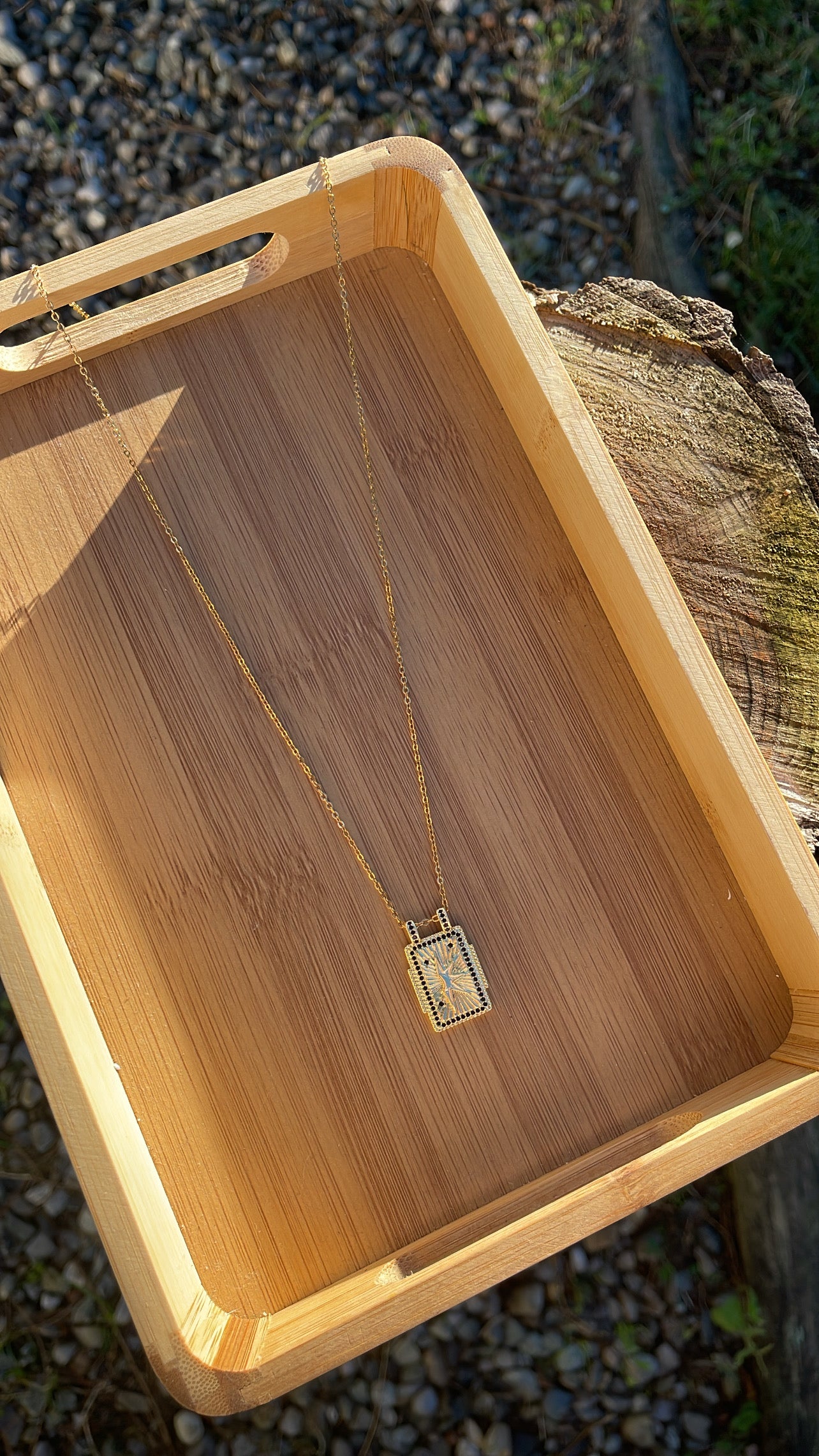 Collier black Shinny