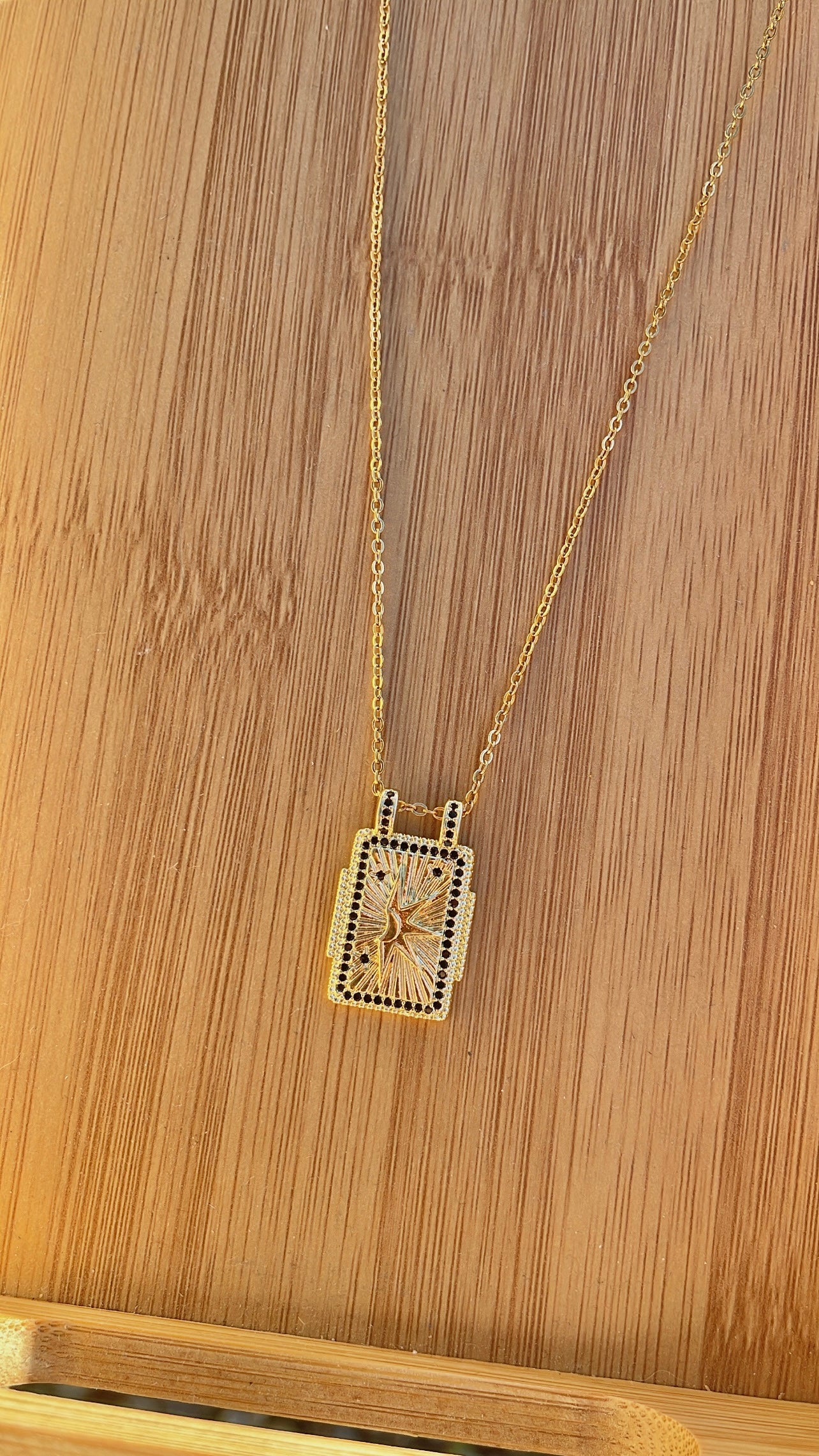 Collier black Shinny