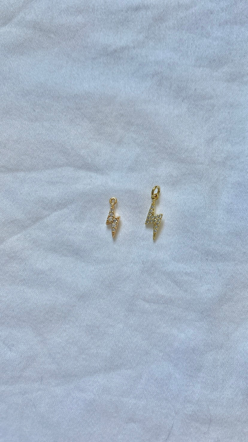 charm éclair strass