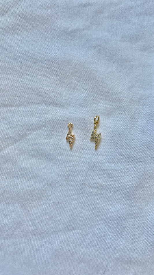 charm éclair strass