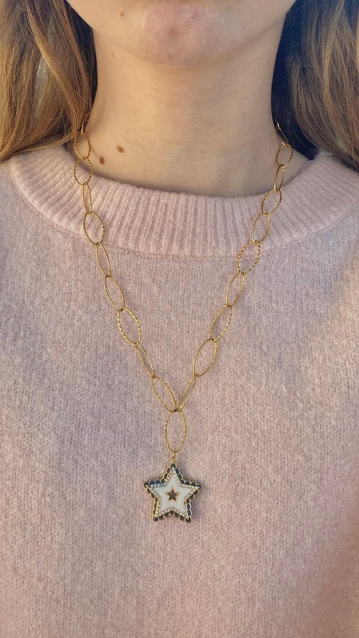collier Star blanc