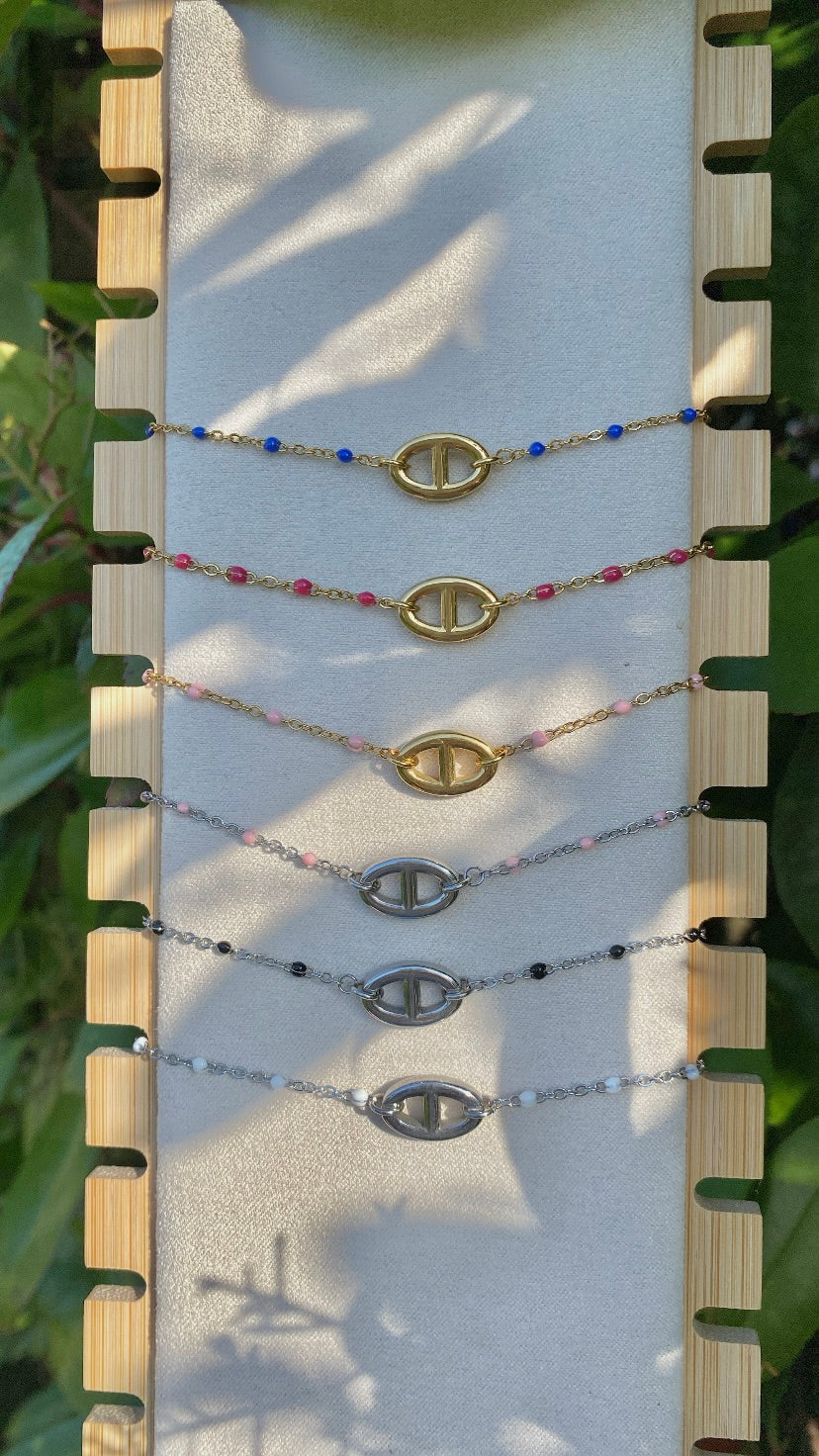 bracelet maille marine