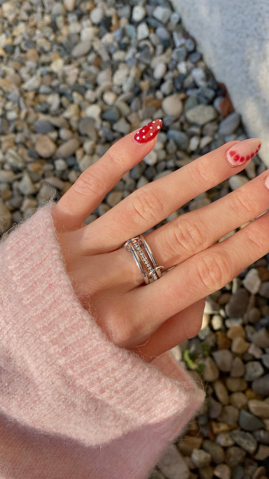 Bague Bliss argentée