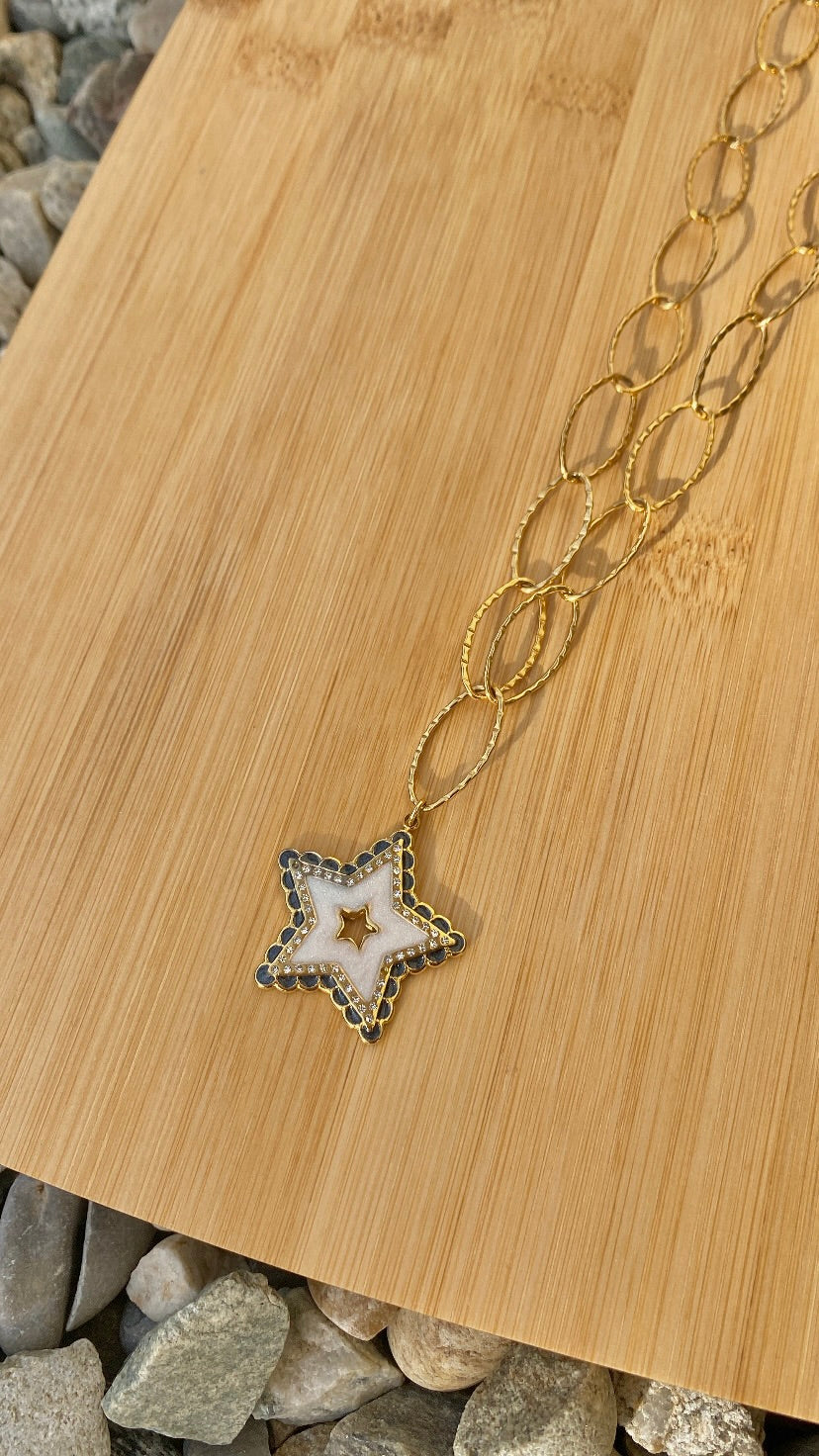 collier Star blanc