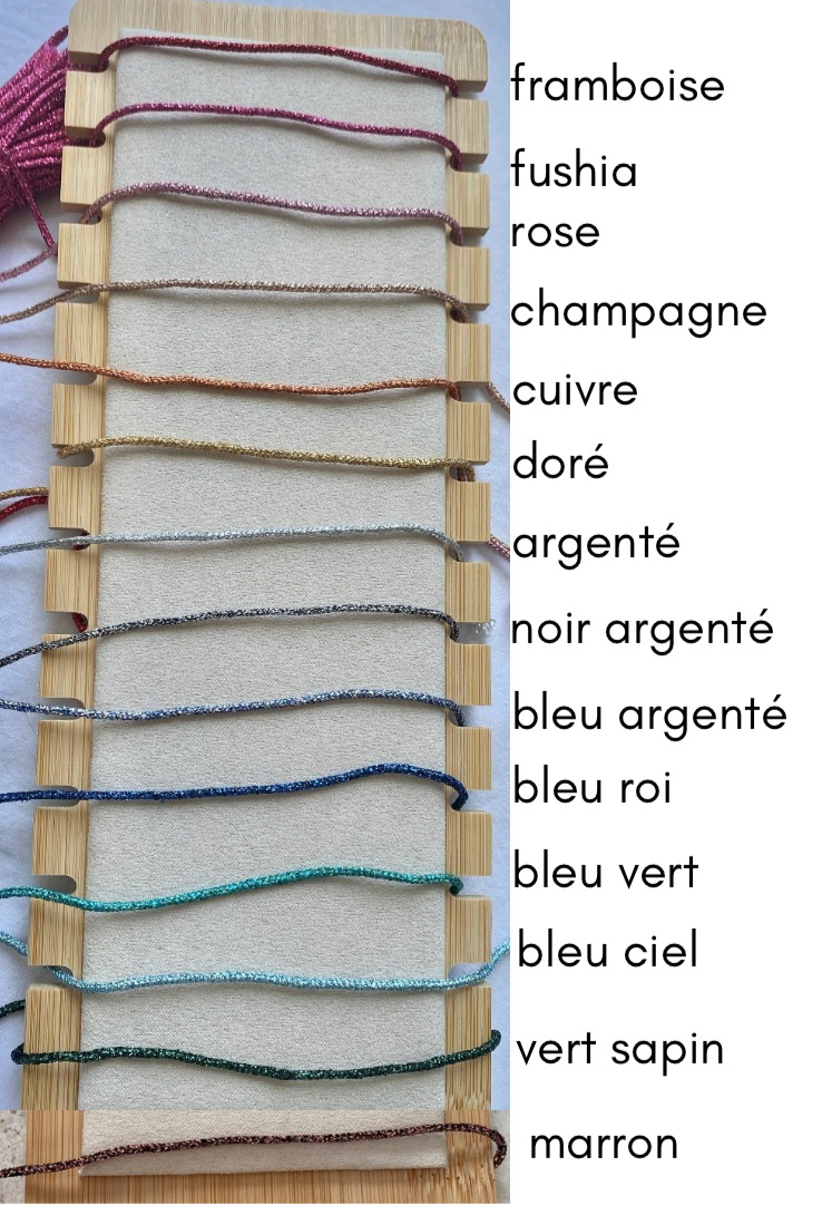 bracelet cordon pailleté Star