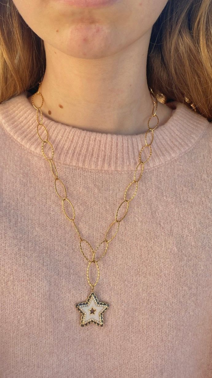 collier Star blanc